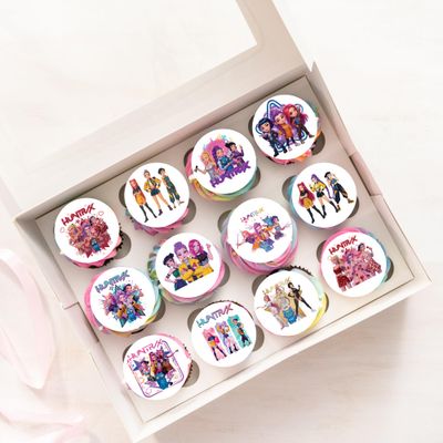 KPOP Wafer Rice Paper Cupcake Topper Cake Decoration Pack of 24