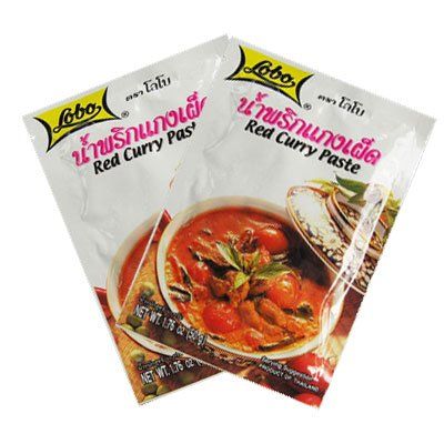 Thai Red Curry Paste Lobo Brand 2 x 50g Packets