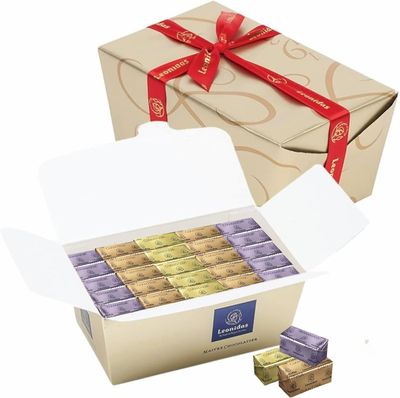 Leonidas Luxury Praline Chocolate: Leonidas Gianduja, Giamanda, Giantina Chocolates, Rich Almond &amp; Hazelnut, Crunchy Biscuit Creamy Pralines, Premium Belgian Gifts (250g Ballotin 23 pc approx)