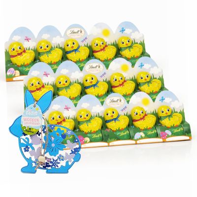 Topline Lindt Chocolates Mini Chicks Bundle - 3 x 5-Pack (15 Chicks, 150g) - Hollow Foil-Wrapped Easter Chocolate - Perfect for Easter Gifts, Basket Fillers, Egg Hunt & Spring Party Favours