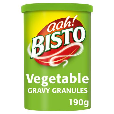 Bisto Flavoursome &amp; Delicious Vegetable Gravy Granules, 190 g Drum (Pack of 1)