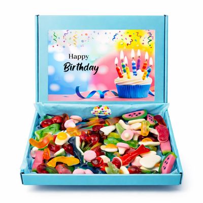 Birthday Sweets Gift Box - Pick and Mix Sweets Selection, Assorted Sweet Box Gift for Kids &amp; Adults, Colourful Sweets Gift Box for Birthdays &amp; Celebrations