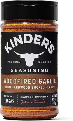 Kinder's Woodfired Garlic Seasoning Hardwood Smoked Flavour Spice Herb Pack 326g - By Shop 4 Less