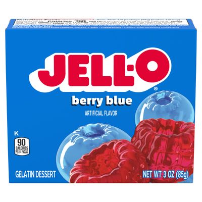 Jello Berry Blue Gelatin Dessert Jell-O 3oz 85g American Jelly Jello