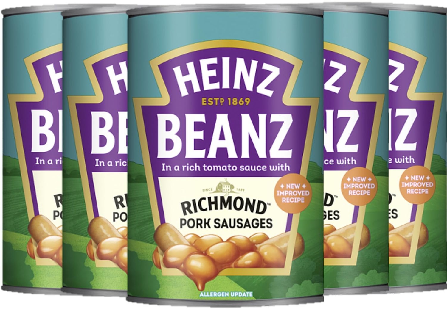 Heinz Baked Beans &amp; Richmond Pork Sausages 6 x 415G