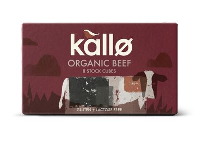Kallo Organic Beef 8 Stock Cubes, 88g
