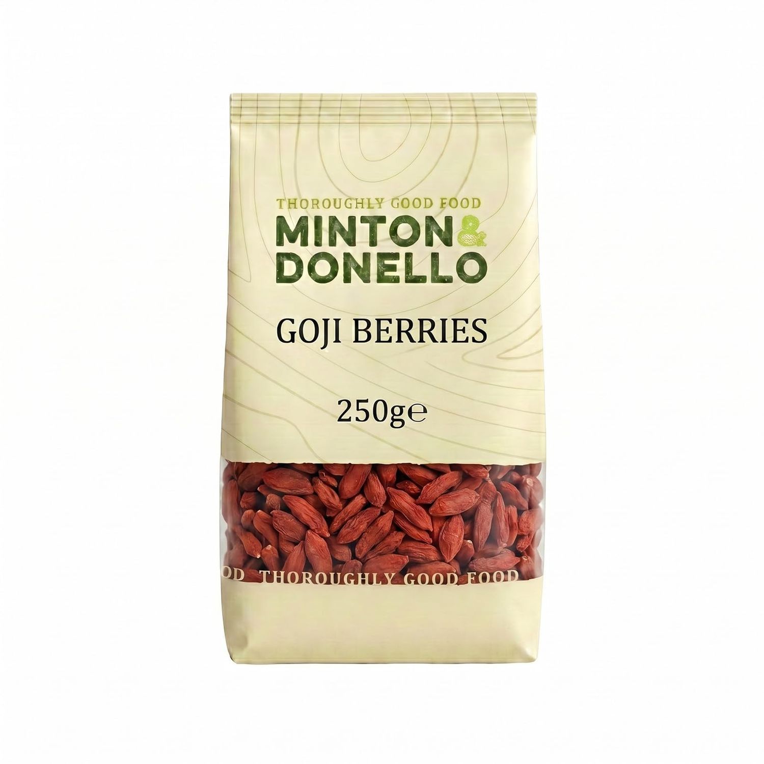 Minton &amp; Donello - Goji Berries, Sweet &amp; Nutritious, Antioxidant-Rich Snack, 250g