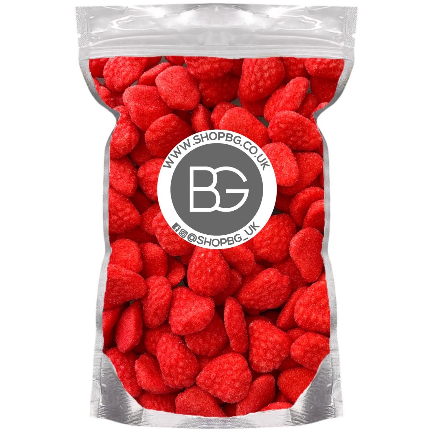 BG Quality Pick &amp; Mix Sweets - Choose Your Own Favourites Single Sweet Pouch 800g (Fizzy Foam Strawberries)