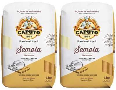 Caputo - Italian Premium Semolina Rimacinata (Double Milled) - 1 kg Pack (2)