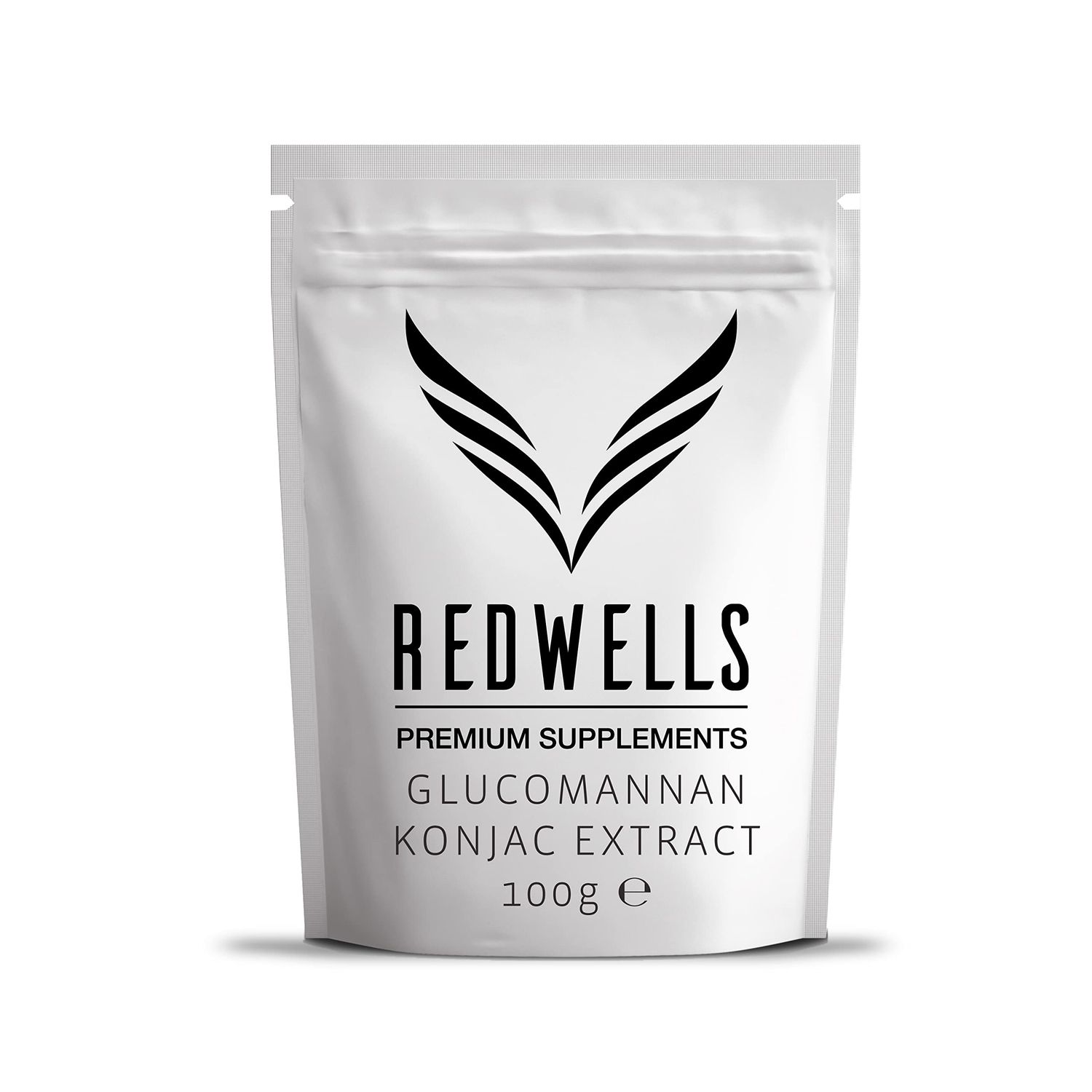 Konjac Root Extract REDWELLS Pure Glucomannan Powder GMO Free - 100g Pack