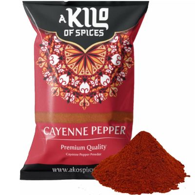 A Kilo of Spices Cayenne Pepper Powder 1 KG Hottest Pepper All Purpose Seasoning Ground Cayenne Chilli Powder Taco Seasoning Red Cayenne Spice Premium Quality Vegan Red Pepper