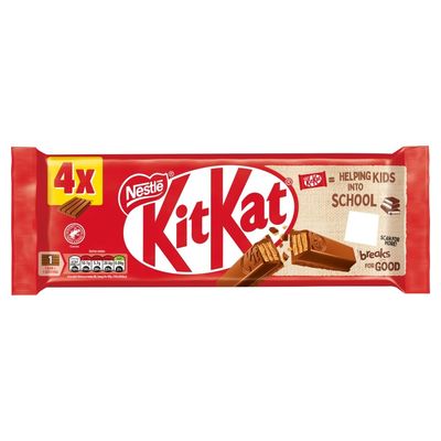 KitKat F1 4 Finger Milk Chocolate Biscuit Bar 4 Pack Multipack 166g, 4x 41.5g