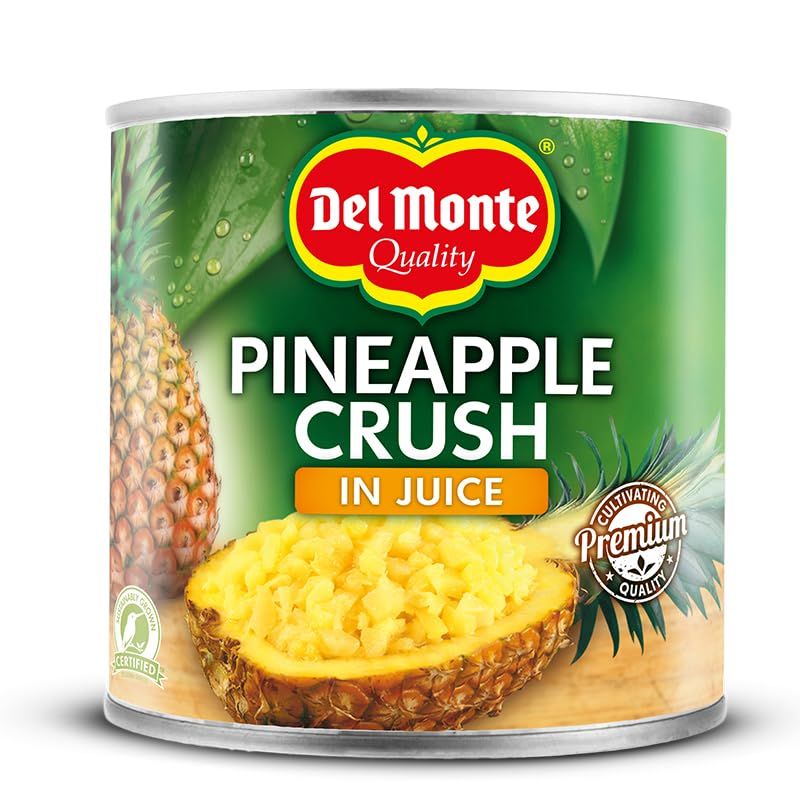 Del Monte Crushed Pineapple in Juice 432 g (Pack of 12)