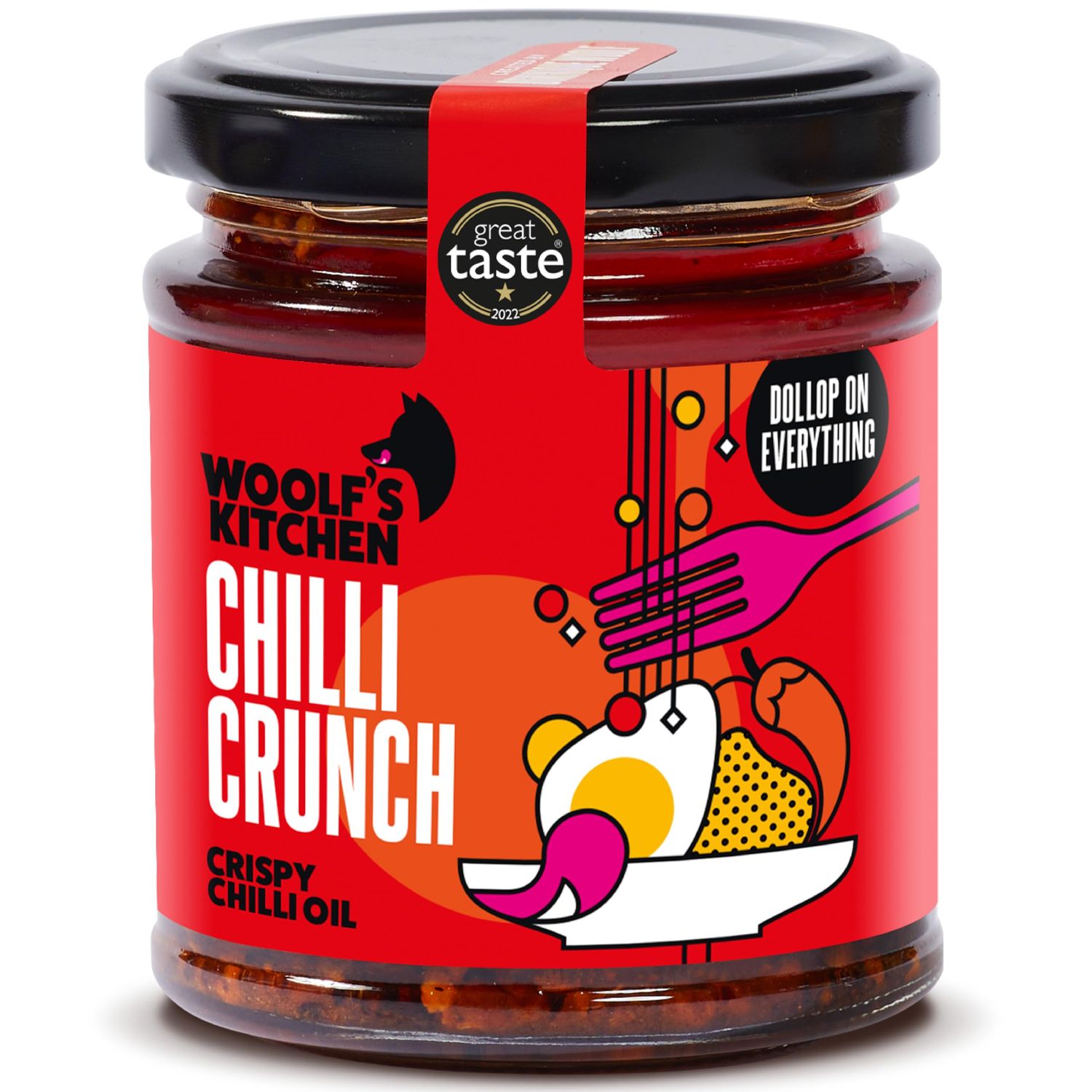 The Woolf s Kitchen Chilli Crunch Crispy Umami Delight Ultimate Crispy Chilli Oil Amplify Your Asian &amp; Thai Dishes Versatile Condiment 190ml