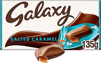 Galaxy Salted Caramel Chocolate Bar, Chocolate Gifts, 135 g