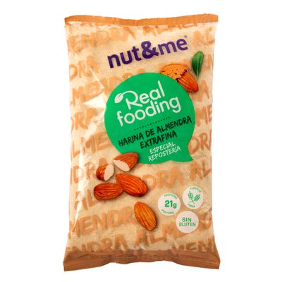 nut&me Almond Flour 1 kg Extra Fine ground almonds Made in Spain Keto Diet Ideal for Baking 100% Natural blanched almonds Premium Flour High protein