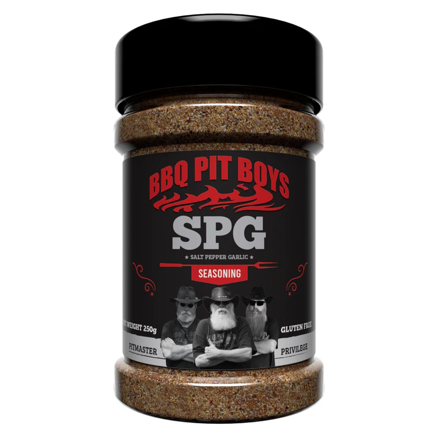 Angus &amp; Oink BBQ Pit Boys SPG Rub Classic Salt Pepper Garlic All-Purpose BBQ Seasoning Perfect for Meat, Fish, Veg &amp; More Vegan Friendly &amp; Gluten-Free 220g