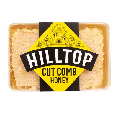 Hilltop Honey Cut Comb Slab 200g - Pure and Natural Premium Quality and Tested For Authenticity Certified Kosher Dairy Nut and Gluten Free