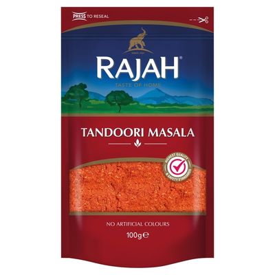 Rajah Spices Tandoori Masala Seasoning Tandoori Seasoning Powder Tandoori Rub Tandoori Marinade Tandoori Spice Mix Tandoori Curry (100G)
