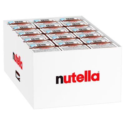 Nutella Hazelnut Chocolate Spread Single Serve Mini Cups; Unique Recipe for a Smooth Texture and an Unmistakable Taste; Pack of 120 x 15g