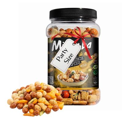 Peanuts & Rise Japanese Snacks Bulk - Assorted Mix of Rice Crackers & Peanuts with Soya Sauce and Seaweed 650g Pub Snacks with Topline Card for Party Food, Movie Nights or Birthdays, Camping