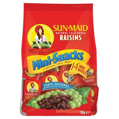 Sun-Maid Mini-Snacks Raisins 14 x 14g (196g)