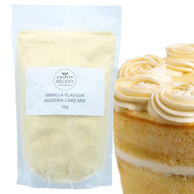 Culpitt Vanilla Cake &amp; Cupcake Mix 1kg Madeira Cake Easy, Reliable, Delicious, Bakes For Celebration Sponge Cakes Made in UK