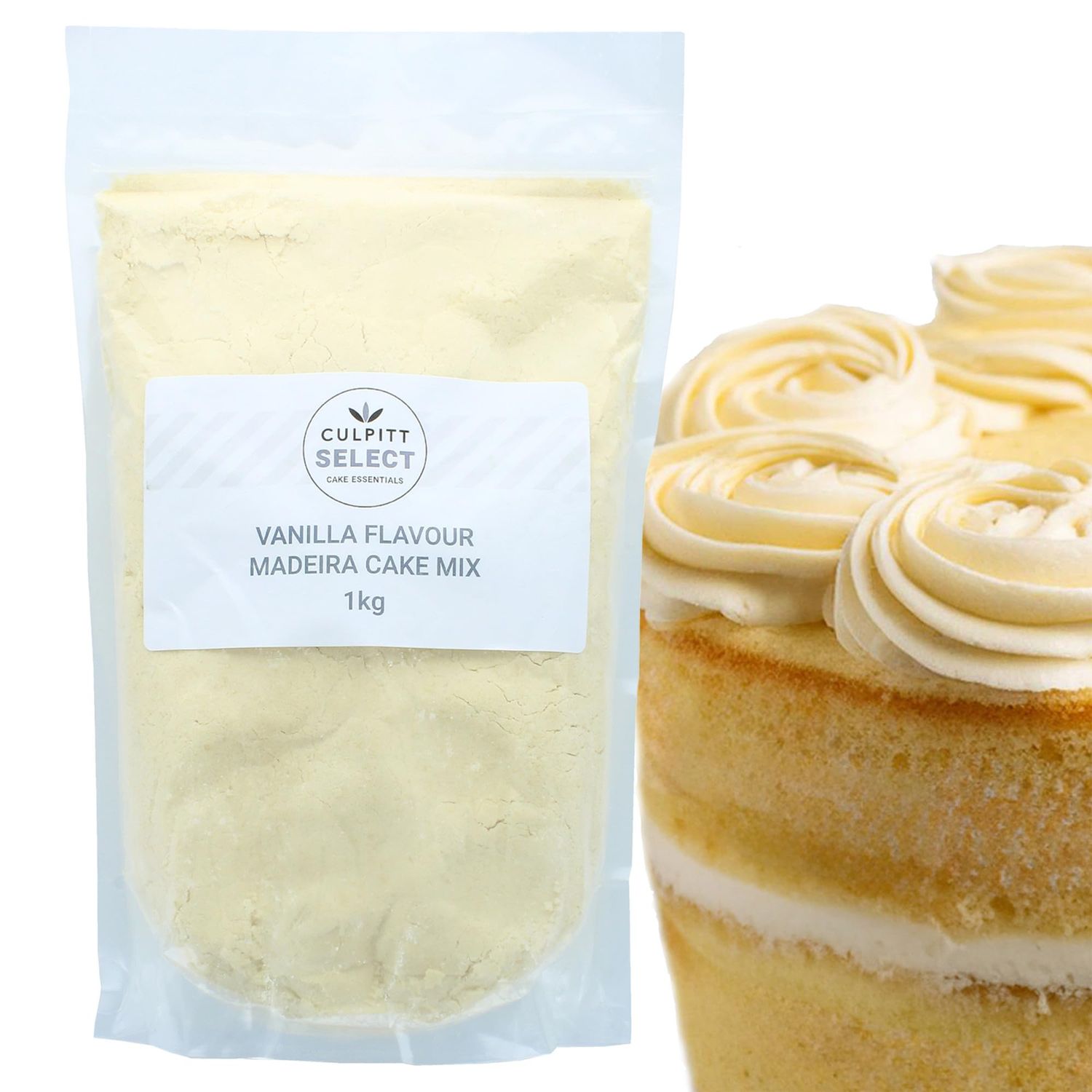 Culpitt Vanilla Cake &amp; Cupcake Mix 1kg Madeira Cake Easy, Reliable, Delicious, Bakes For Celebration Sponge Cakes Made in UK