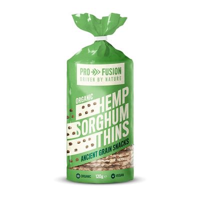 Profusion HEMP Sorghum Thins Organic, Wholegrain,Gluten free