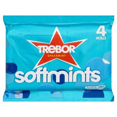 Trebor Softmints Spearmint (4 per Pack - 179g) - Pack of 6