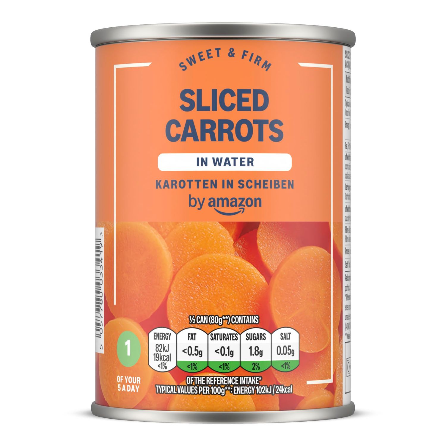 by Amazon Sliced Carrots In Water, 300g
