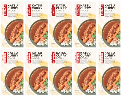 Yutaka - Katsu Curry Sauce - 100g, Pack of 10 - Authentic Japanese Curry Recipe - Sweet & Gently Spiced Curry Sauce Block - Ideal for Katsu Curry, Rice Dishes & Quick Meals - Vegan Friendly