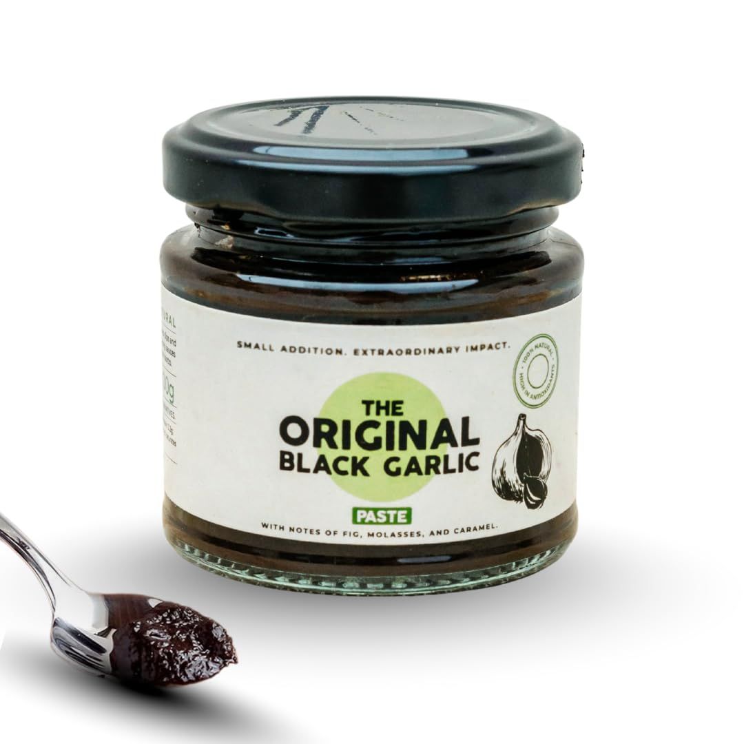 The Original Black Garlic Paste - Sweet &amp; Savoury, Aged to Perfection, 100% Natural Ingredients, Vegan Friendly - Gourmet Culinary Ingredient (100 g (Pack of 1))