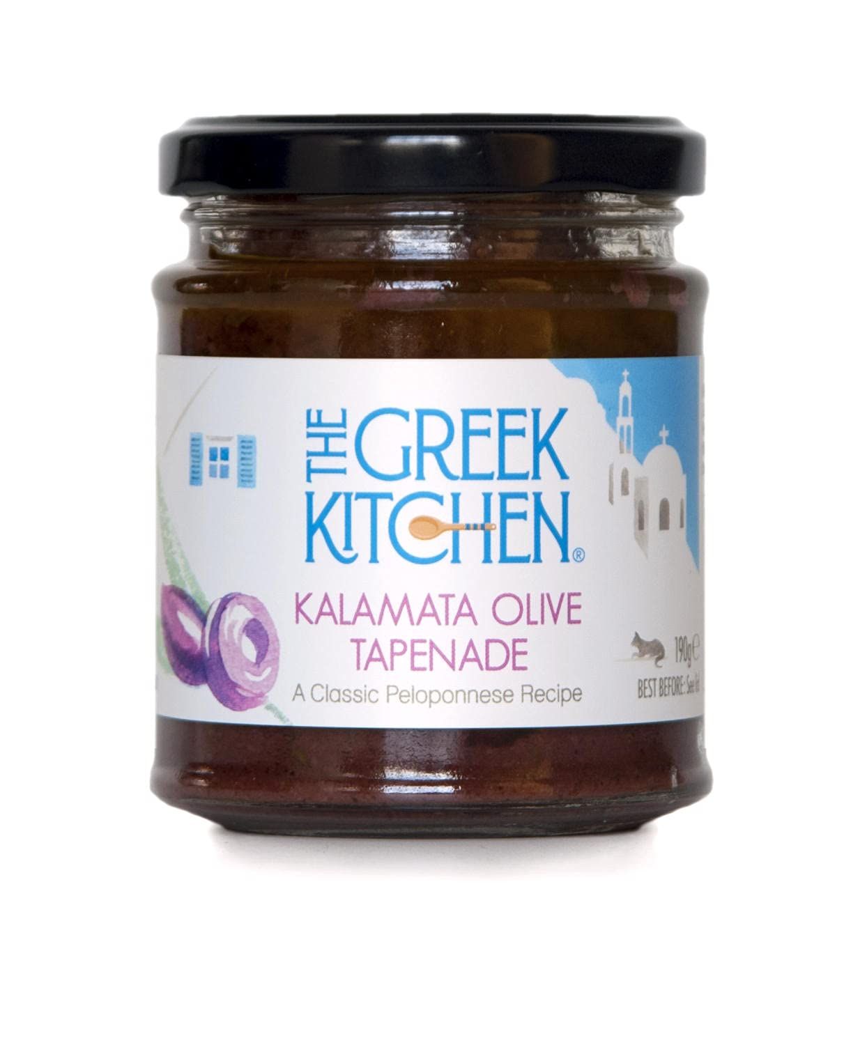 The Greek Kitchen Kalamata Olive Tapenade, 180 g, Purple