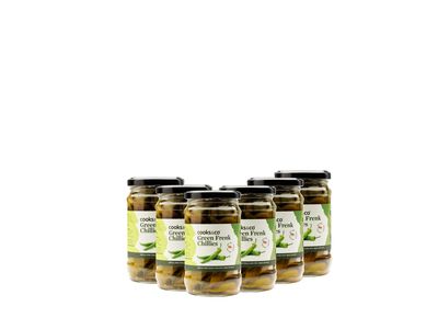 Cooks &amp; Co Green Chillies 300g (Pack of 6)