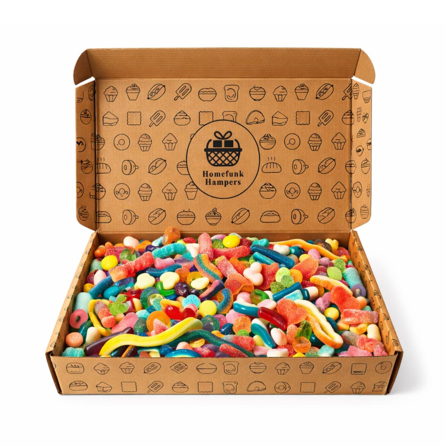 1KG Premium Pick &amp; Mix Perfect Birthday Hamper Gift Box - Random Pick &amp; Mix Sweets for Birthday, Kids, Thank You, Congratulations, Easter, Father's Day Fizzy Sweets