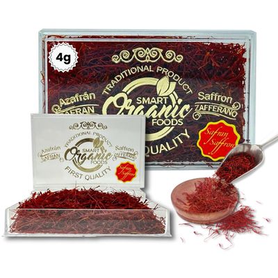 Pure Spanish Saffron 4g Grade A Extra Superior 100% Pure Saffron (Free from Alcoholic or Animal Matter)