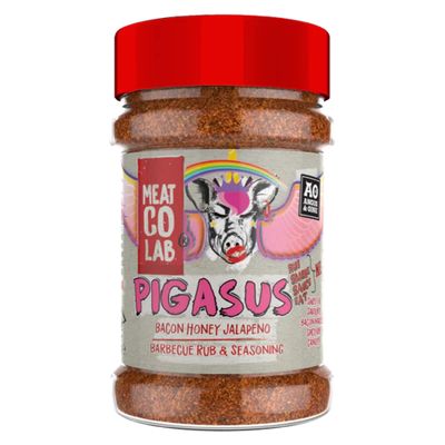 Angus & Oink Pigasus Bacon Honey Jalapeno Barbeque Rub & Seasoning Perfect for Pork, Chicken, Chops & Chips Ideal for Grilling, Smoking & Oven 220g