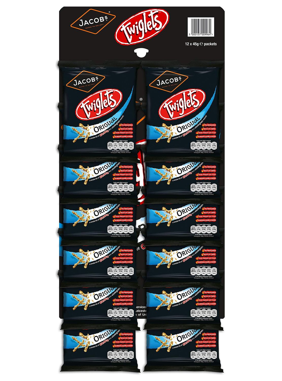 Jacobs Original Twiglet Pub Cards - 1x12x45g