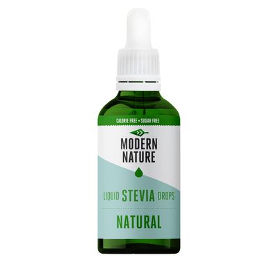 Modern Nature Natural Flavour Drops Sugar Free Coffee Syrup, Liquid Stevia Sweetener, Zero Calorie, Natural Sweetner Flavor Drops Perfect for Coffee, Protein Shakes, Baking &amp; Drinks - 100ml