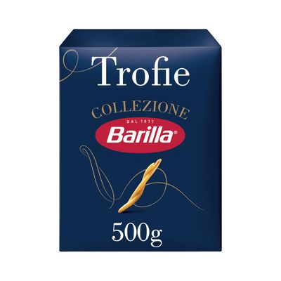 Barilla Trofie - Authentic Italian Pasta Made with Durum Wheat - Classic Short Twisted Pasta - For Trofie Recipes - Single Pack of 1 x 500g