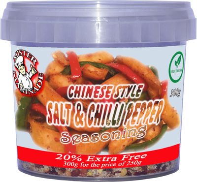 Mister Marinade Salt &amp; Chilli Pepper Seasoning (20% extra Free 300g), Just Sprinkle It On, Go On It's Delicious!