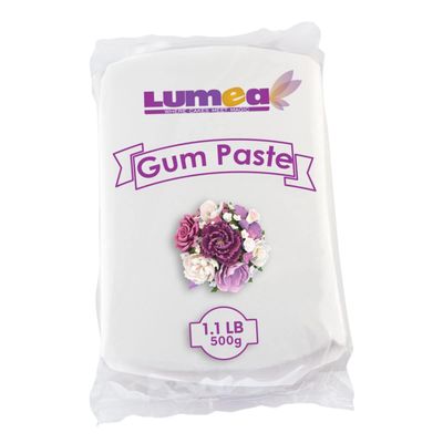 Dekozauber24 Flower paste, 500g, white, gum paste, icing, flexible and strong, edible cake decoration sugar paste