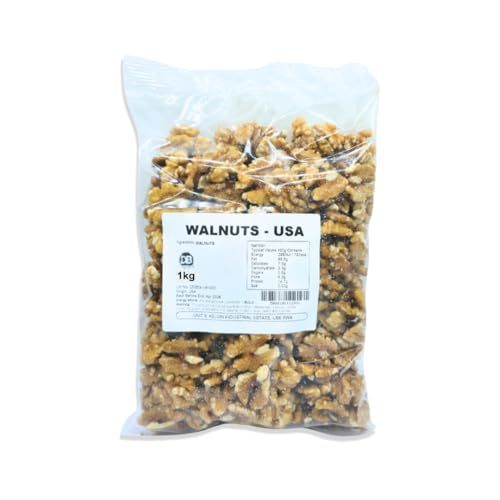 WHOLE RAW WALNUTS UNSALTED 1KG - For Plant Based Diets, Healthy Snacks, Healthy Baking Walnuts Whole, Pieces, Kernels Protein Snack Plant Based Nutrition Whole Food Gluten Free Snack
