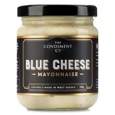 The Condiment Company Blue Cheese Mayonnaise 190g, Indulgent Blue Cheese Dip and Dressing, for Steak, Wings &amp; Salad