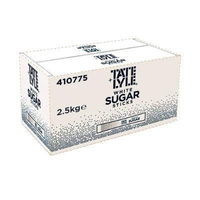 Granulated White Sugar Sticks Natural Taste of Pure Cane Sugar 1000 Sticks 2.5kg Packed by Saras Foods UK