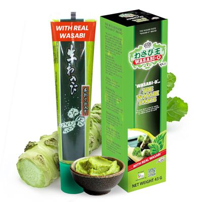 Wasabi-O Real Wasabi Paste - Authentic Japanese Wasabi Paste for Sushi &amp; Dishes - Spicy, Fresh &amp; Bold Flavour - Perfect for Sushi Rice, Japanese Snacks, 43g