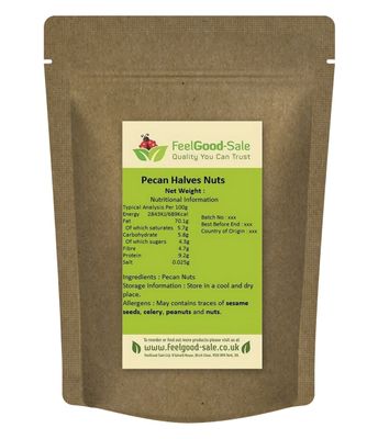 1kg USA Pecan Nuts Halves Fresh and Raw