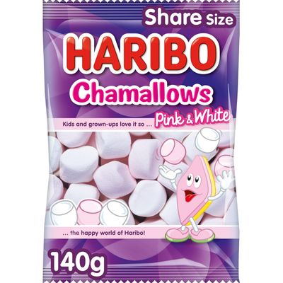 Haribo Chamallows Marshmallows 140g bag sweets