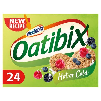 Oatibix 24 Biscuits - 100 percent Wholegrain Oats - Beta-Glucans For Healthy Cholesterol - Low Sugar & High Fibre - Protein to Support Muscles & Bones